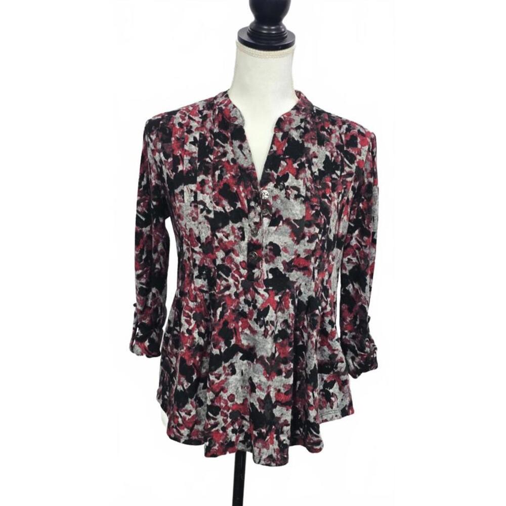 Women's Long Sleeve Floral Print Blouse